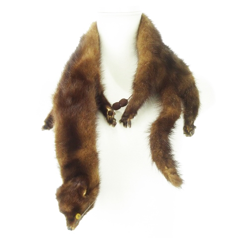 Rene♡ベージュ ファー ミンクマフラー ミンクのマフラー Rene