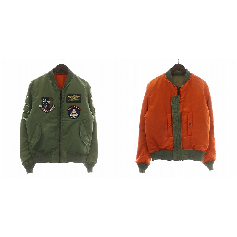 AVIREX MA-1 フライトジャケット オレンジ アヴィレックス AVIREX MA-1