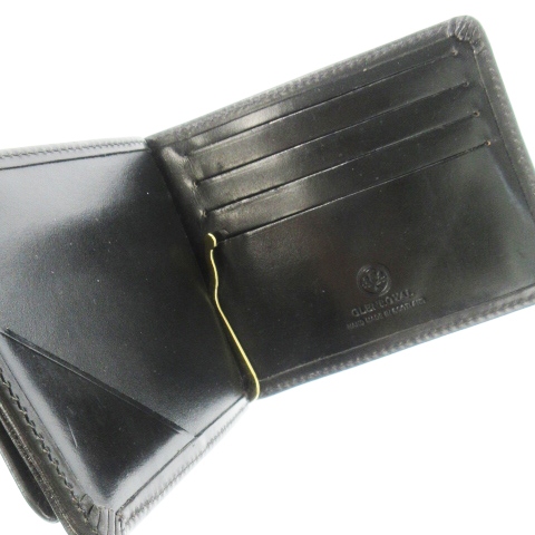 グレンロイヤル マネークリップ財布 黒 マネークリップ 二つ折り財布