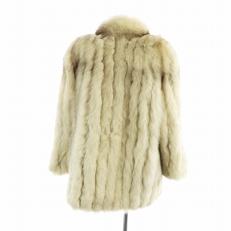 ロティニー ROTINY 毛皮コート フォックスファー 長袖 総裏地 ロゴ