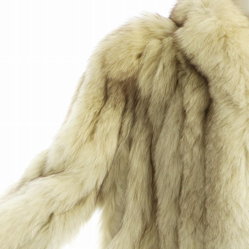 ロティニー ROTINY 毛皮コート フォックスファー 長袖 総裏地 ロゴ