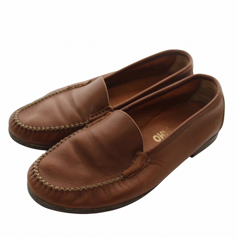 Ferragamo ブラウンレザー ローファー FERRAGAMO フェラガモ ブラウン Ferragamo ブラウンレザー ローファー FERRAGAMO フェラガモ ブラウン