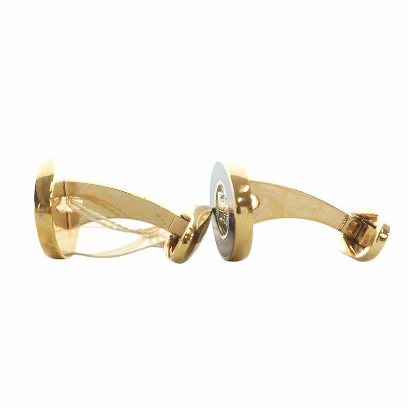 セリーヌ CELINE ネクタイピン カフスボタン セット ロゴ ラウンド