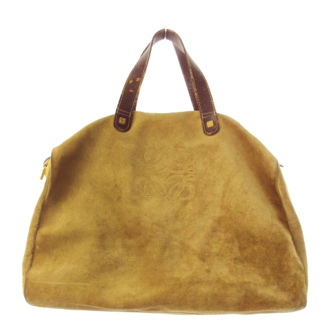LOEWE スウェードボストンバッグ　ロエベ LOEWE スウェードボストンバッグ ロエベ LOEWE レディース