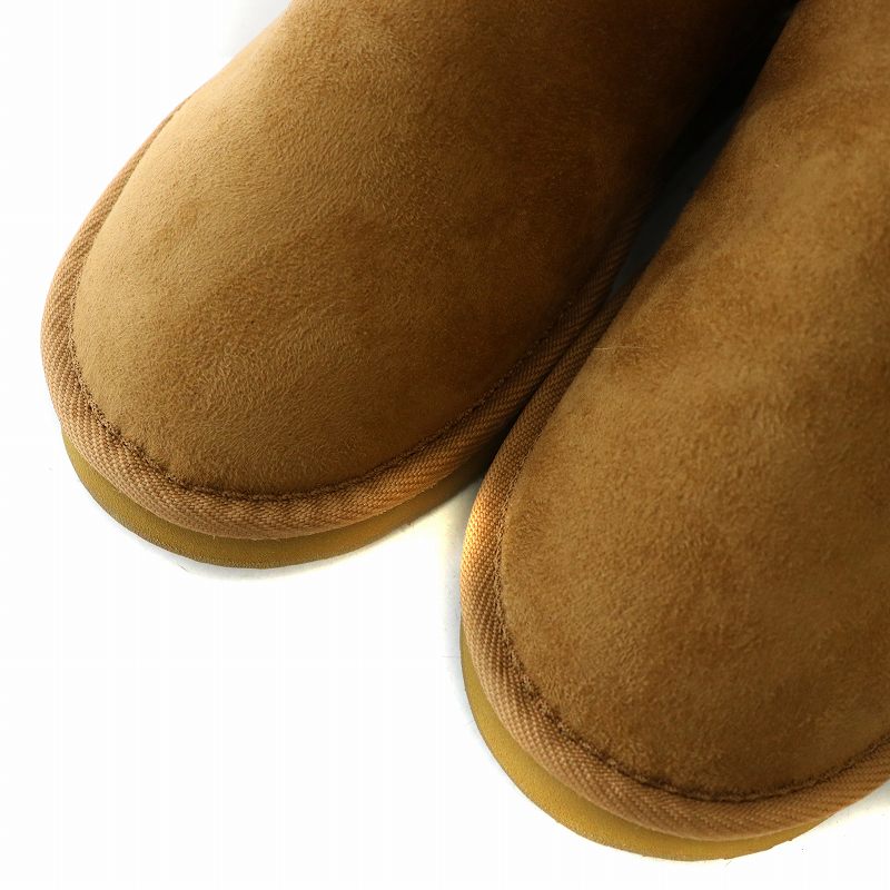 【美品】バンズのボアブーツ　使用時間3時間のみ！ バンズ VANS ムートンブーツ ボアブーツ スエード ショート ロゴ US7