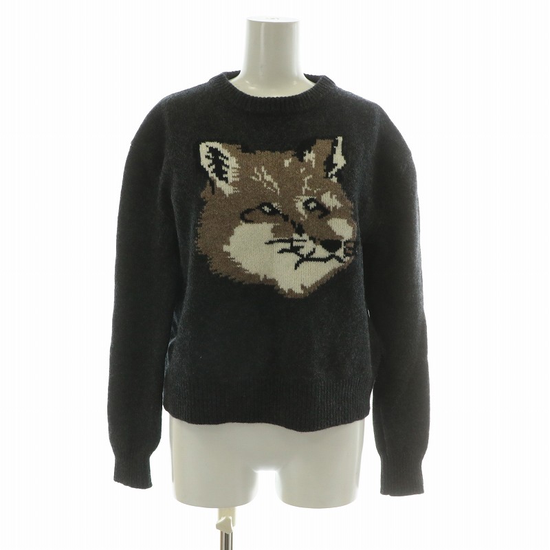 メゾンキツネ MAISON KITSUNE BIG FOX HEAD PULLOVER ニット セーター