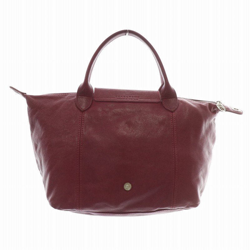 ロンシャン トートバッグ 2way ルプリアージュ レザー ブラウン キュイール 美品】LONGCHAMP プリアージュ キュイール 2way オールレザー