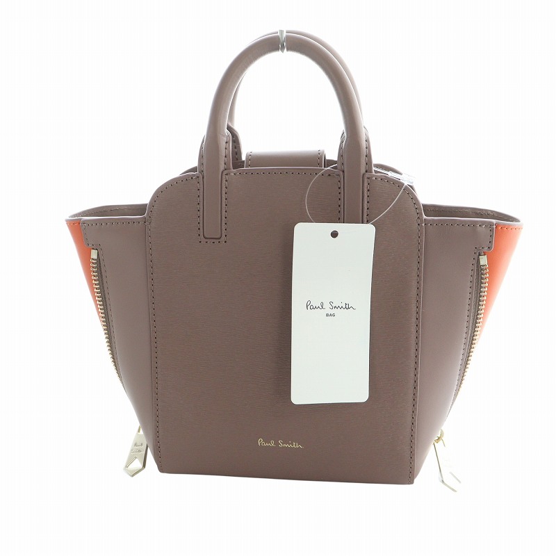 未使用品 ポールスミス PAUL SMITH ハンドバッグ ショルダー 2WAY タグ 