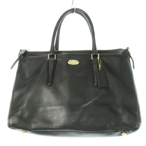 コーチ COACH ハンドバッグ 2way ショルダーバッグ レザー 革 シボ革 