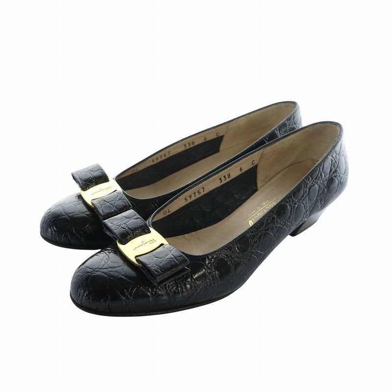 サルヴァトーレフェラガモ Salvatore Ferragamo パンプス レザー  