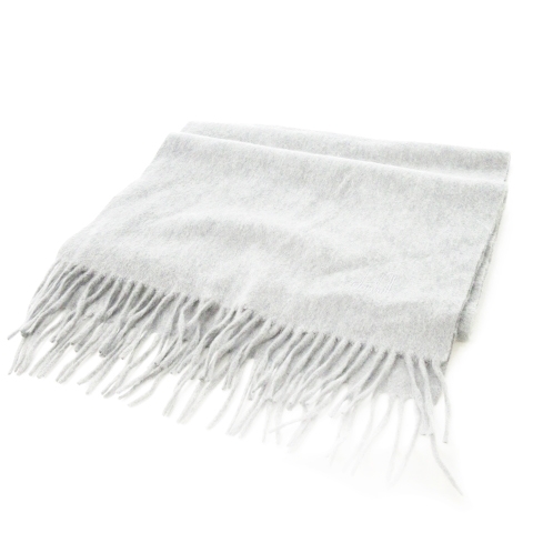 dunhill ダンヒル カシミヤ ロゴ入り フリンジマフラー Dunhill