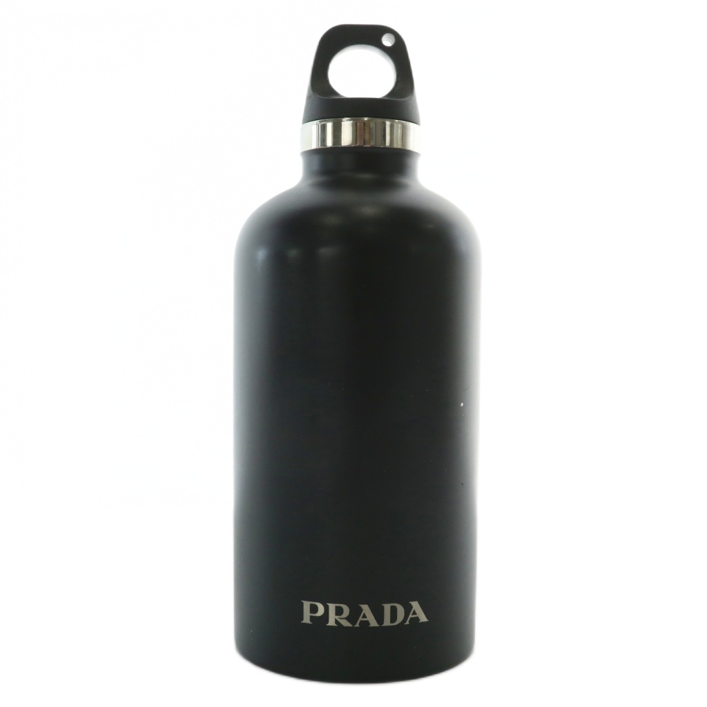 プラダ PRADA 水筒 ボトル タンブラー ステンレス製 500ml ロゴ 黒