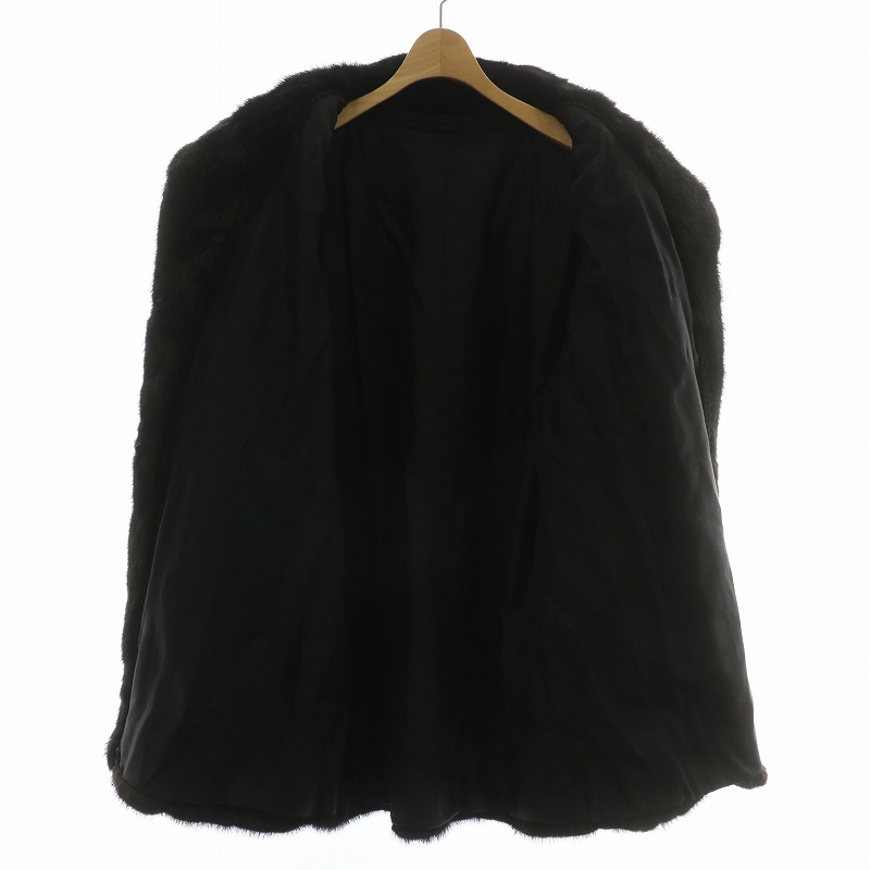 ノーブランド ファーコート アウター 毛皮 ミンク ミドル 肩パッド 13