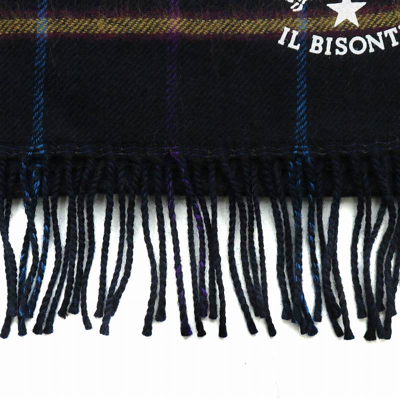イルビゾンテ IL BISONTE マフラー ストール ウール チェック柄