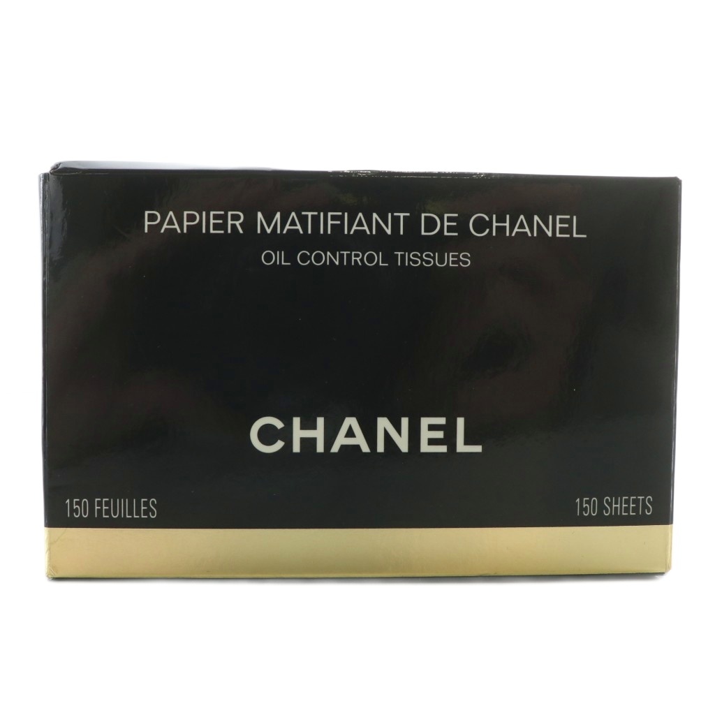 シャネル CHANEL オイル コントロール ティッシュ あぶらとり紙 コスメ 手鏡付き ココマーク 黒 ブラック /XZ ■GY11 レディース