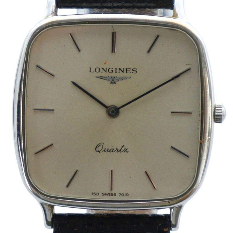 ロンジン LONGINES 腕時計 ウォッチ クォーツ スクエア レザーベルト