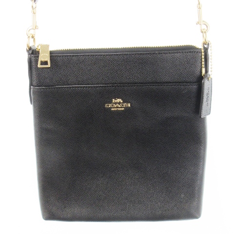 未使用品 コーチ COACH ショルダーバッグ スクエア 薄型 レザー 革 