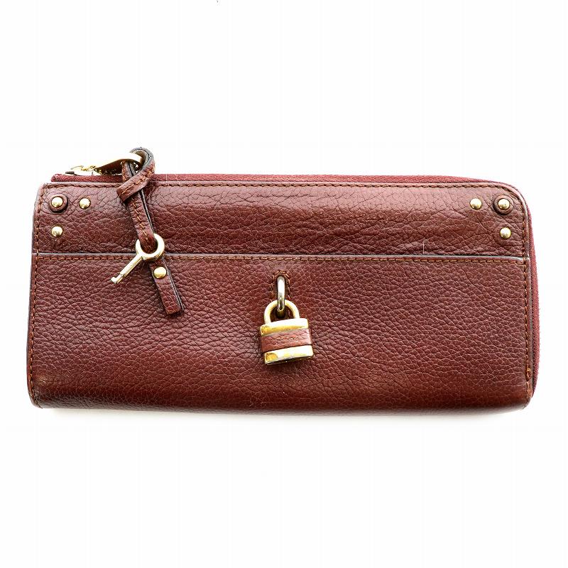 1円 Chloe クロエ パディントン レザー カデナ パドロック 南京錠 
