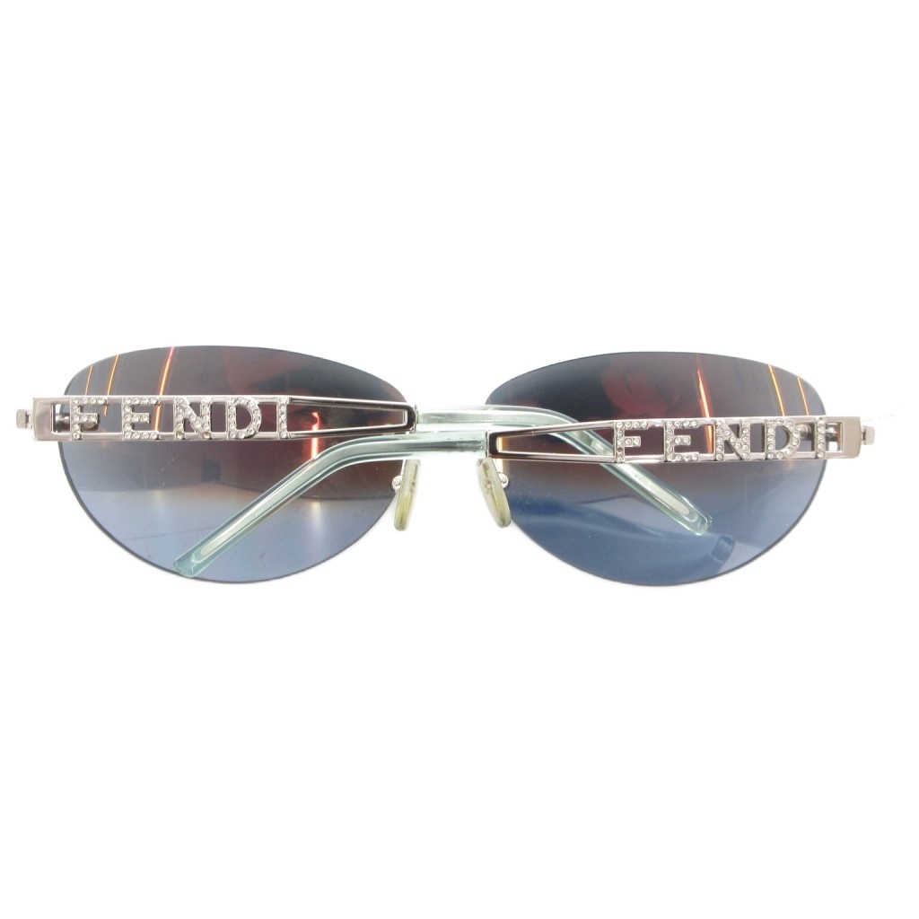 フェンディ FENDI リムレス ロゴ サングラス 