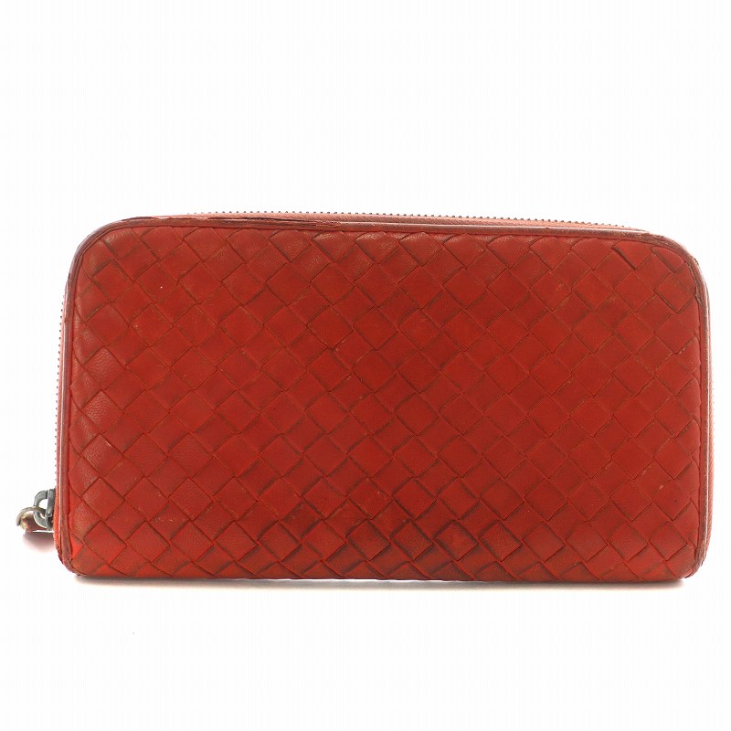 ボッテガヴェネタ BOTTEGA VENETA 長財布 レザー ラウンドファスナー