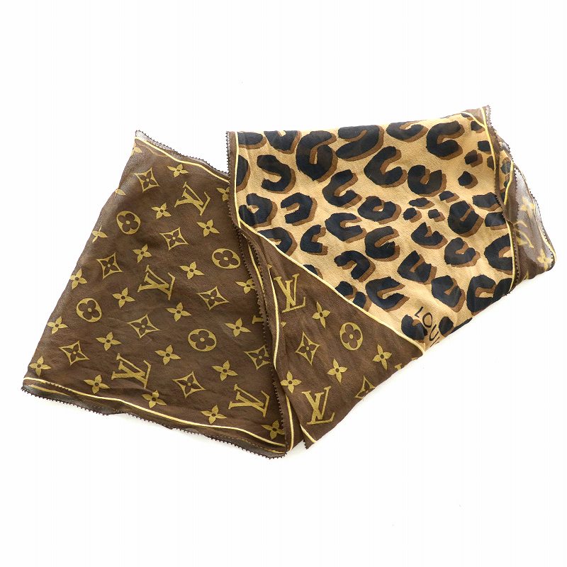 【美品】ルイヴィトン スカーフ エシャルプ M72123 モノグラム レオパー 楽天市場】【アパレル】LOUIS VUITTON ルイ ヴィトン エシャルプ
