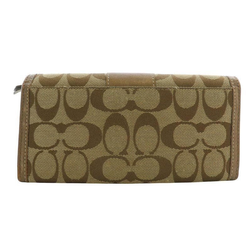 極美品! COACH コーチ シグネチャー 長財布 良品 極美品】コーチ COACH 長財布 シグネチャー アコーディオン