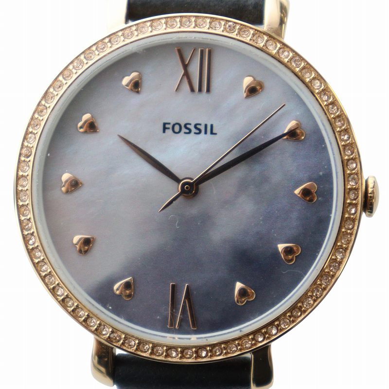 中古】フォッシル FOSSIL 腕時計 ウォッチ クォーツ ハート ローマン  