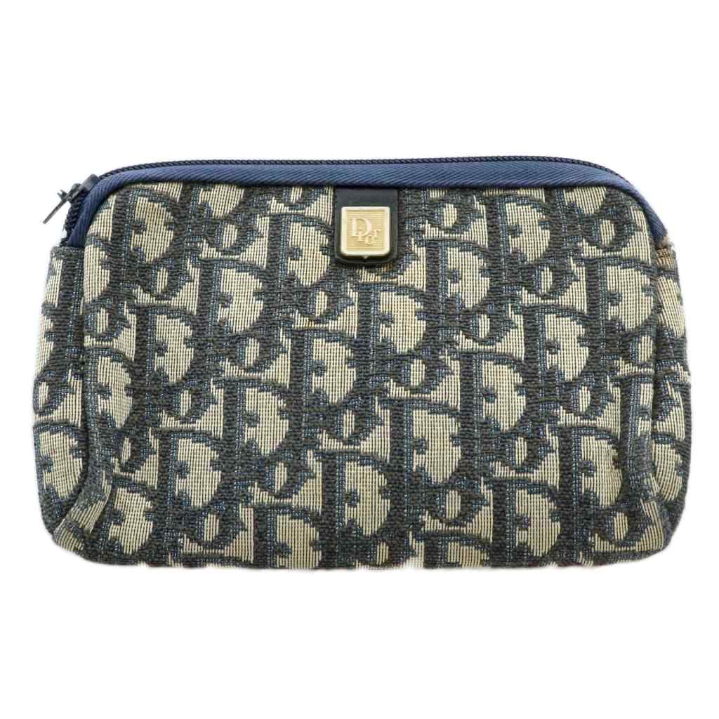 クリスチャンディオール Christian Dior ポーチ ジャガード レザー