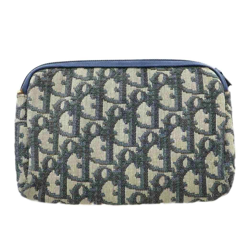 クリスチャンディオール Christian Dior ポーチ ジャガード レザー