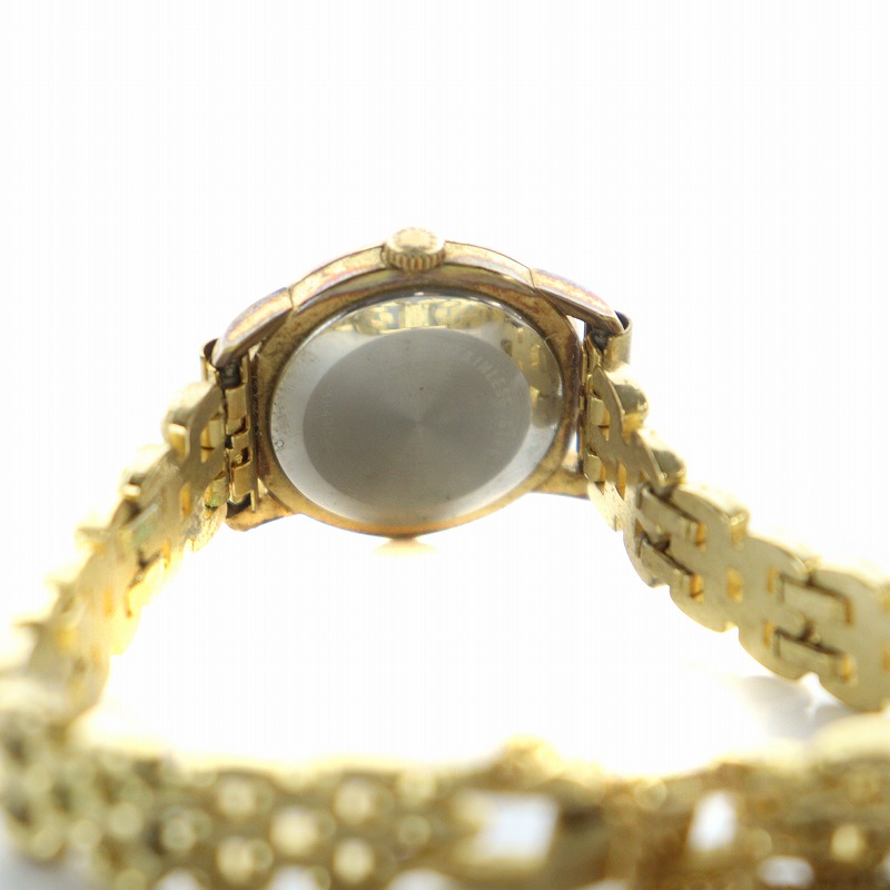 ロンジン LONGINES 腕時計 ウォッチ 手巻き ロゴ ラウンド ゴールド色  