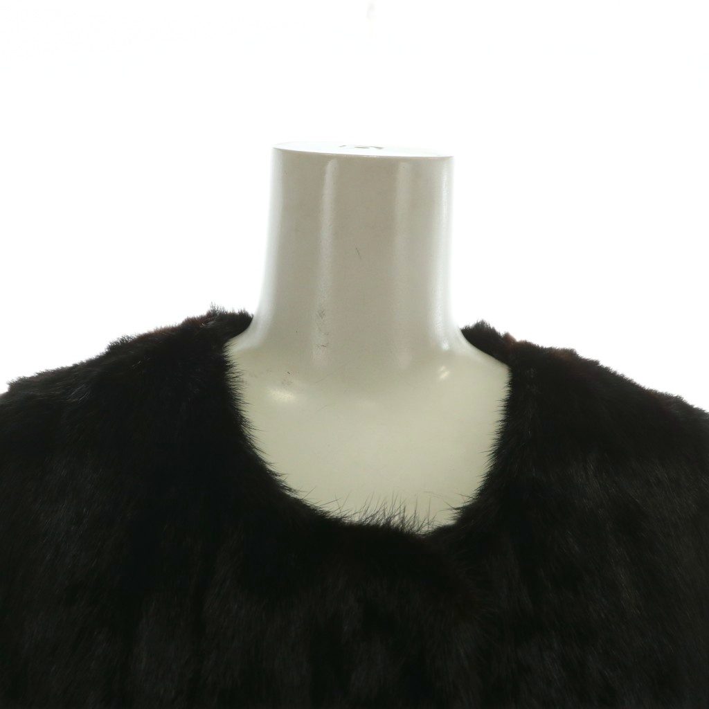 【格安難有】毛皮ファーコート　茶　サイズ11 moonbat y2k ムーンバット MOONBAT FOND ファーコート アウター 毛皮 ミンク