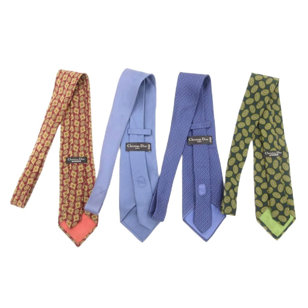 クリスチャンディオール Christian Dior 4点セット ネクタイ 総柄
