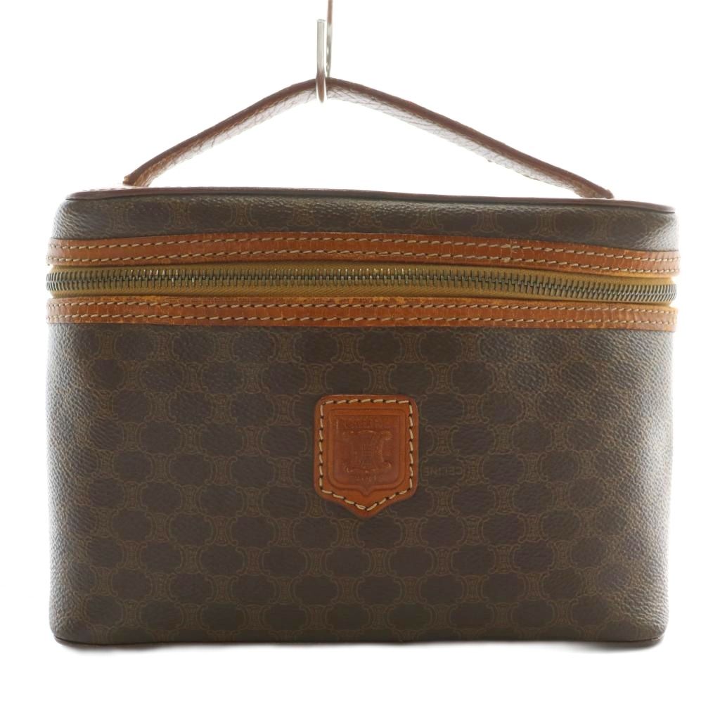 セリーヌ CELINE ヴィンテージ マカダム バニティバッグ ハンド 化粧