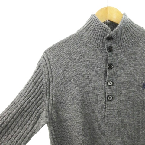 BURBERRY BLACK LABEL グレー ニット M Burberry Black Label グレー ニットセーター サイズ3 - メルカリ
