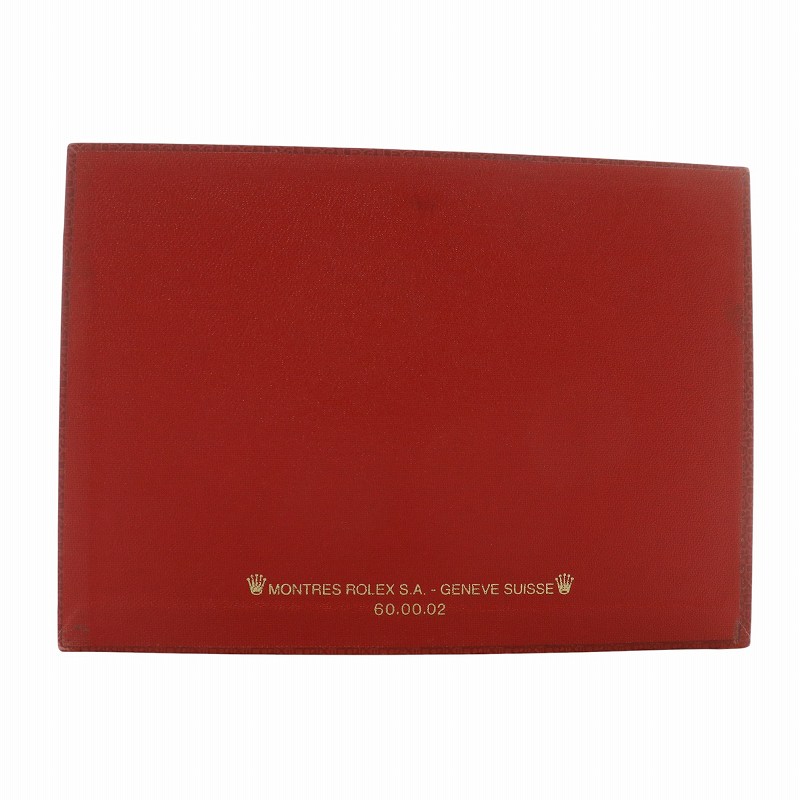 ロレックス ROLEX 保存箱 外箱 空き箱 腕時計用 レザー ロゴ 赤 レッド