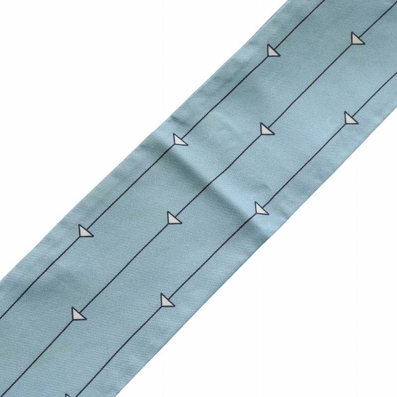 プラダ PRADA スカーフ ストール 2本セット 絹 シルク ツイル 三角模様