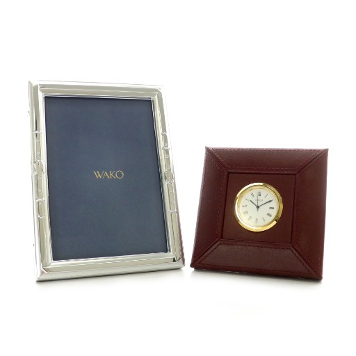 和光】Wako 写真立て＆置き時計セット ワコウ 和光 WAKO 置時計