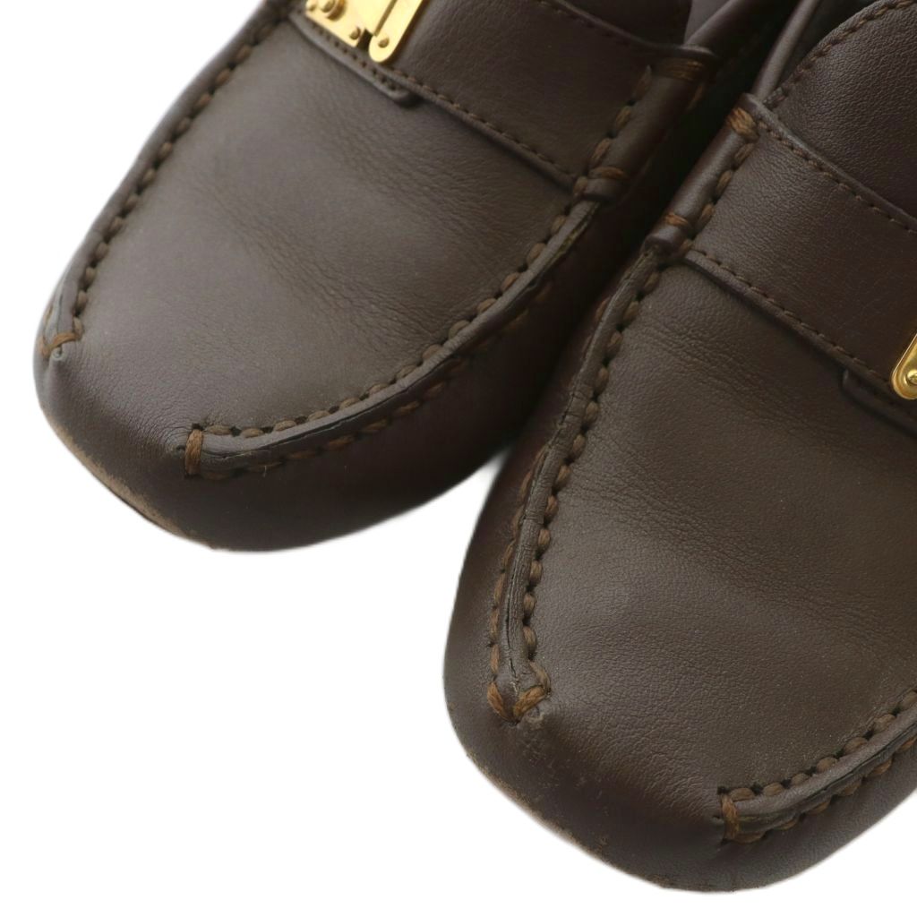 Louis Vuitton ブラウン ローファー 27.5センチ ルイヴィトン LOUIS VUITTON ドライビングシューズ ローファー