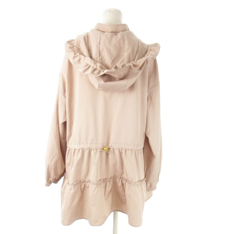 ローズティアラ Rose Tiara パーカー サイズ42 L 白 レディース ジップアップ 美品 トップス