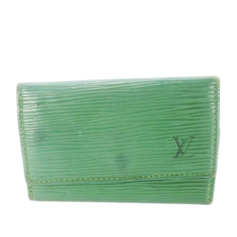 Louis Vuitton 緑 エピレザー キーケース ルイヴィトン LOUIS VUITTON キーケース エピ レザー 革 ロゴ型押し 6