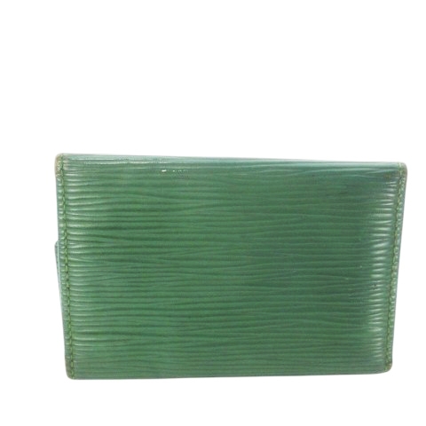 LOUIS VUITTON グリーン エピレザーキーケース ルイヴィトン LOUIS VUITTON キーケース エピ レザー 革 ロゴ型押し 6