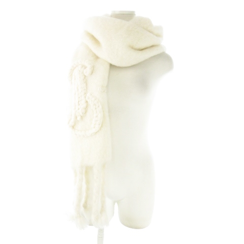 ジルサンダープラス JIL SANDER＋ マフラー ニット モヘア ロゴ  