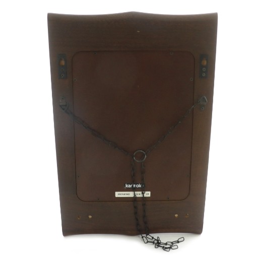 カリモク KARIMOKU 90s 壁掛け鏡 ウォールミラー チェーン メタル