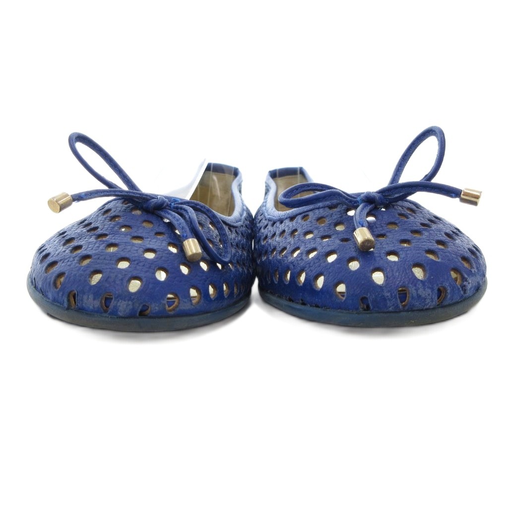 ジミーチュウ JIMMY CHOO パンプス フラットシューズ パンチング  