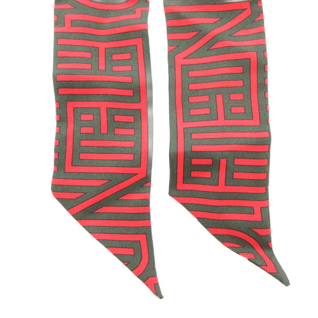 フェンディ FENDI FFヴァーディゴ ラッピー スカーフ 総柄 ロゴ マルチ  