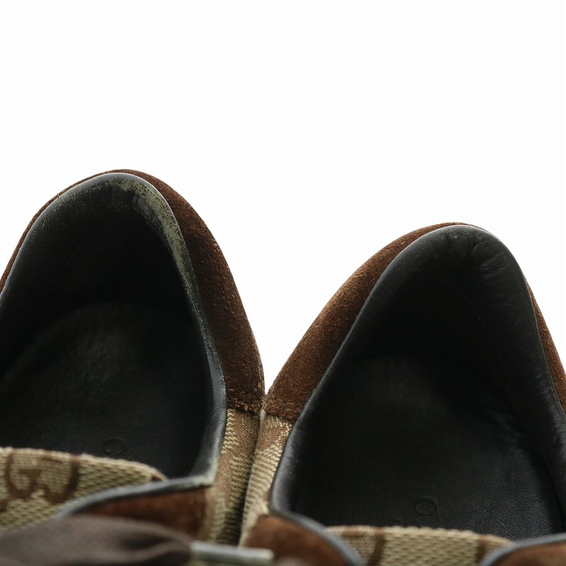 グッチ GUCCI スニーカー キャンバス スエード ローカット GG柄