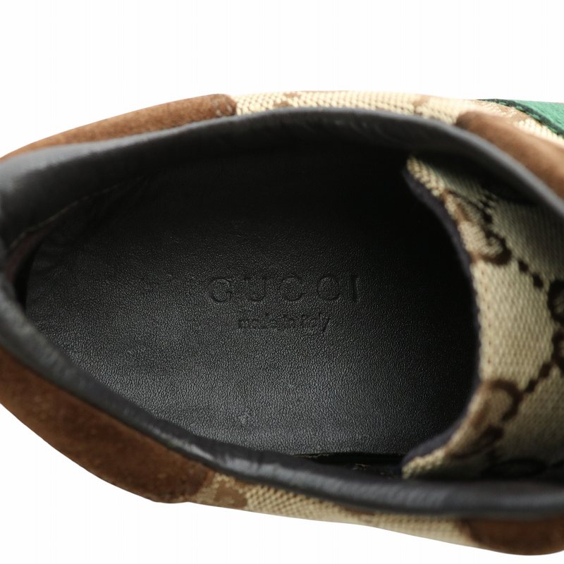 グッチ GUCCI スニーカー キャンバス スエード ローカット GG柄