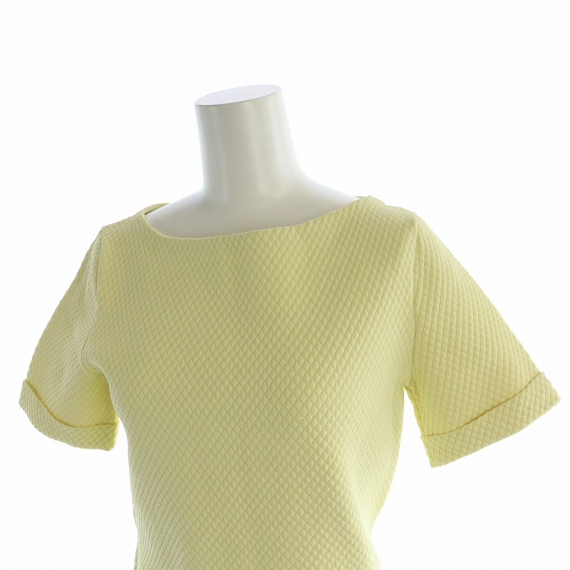 グッチ GUCCI ミドルワンピース 半袖 ラウンドネック ダイヤキルト XS