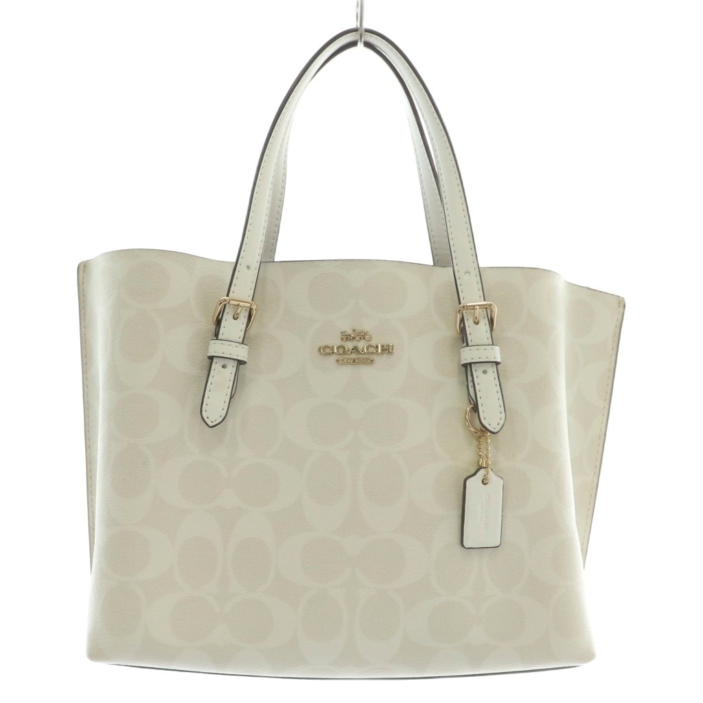 COACH コーチ モリー トート バッグ シグネチャー ホワイト COACH コーチ モリー トート バッグ シグネチャー ホワイト