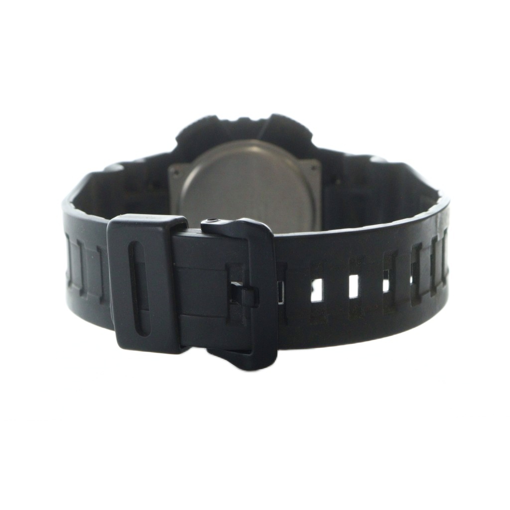 カシオ CASIO 腕時計 ウォッチ ソーラー アナデジ ロゴ 黒 ブラック AQ  